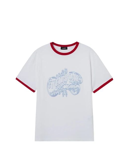 we11done White Printed T-Shirt