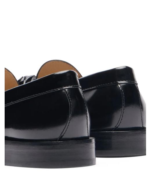 Stuart Weitzman Black Leather Loafers