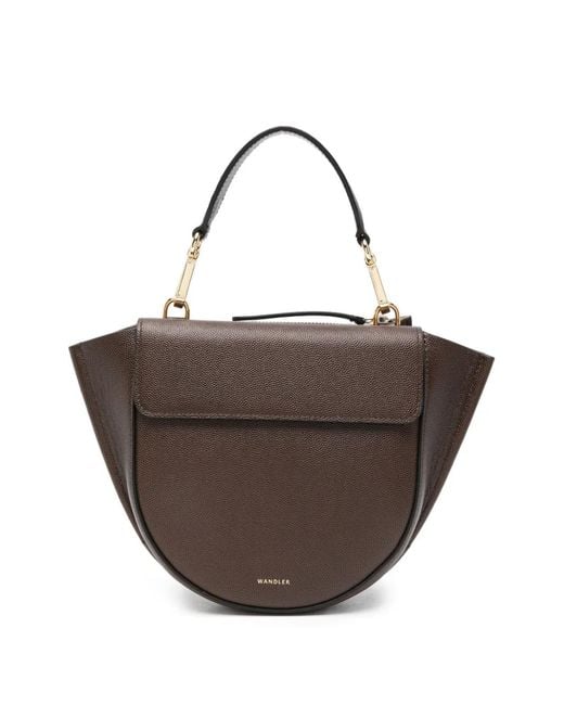 Wandler Brown Mini Hortensia Tote Bag