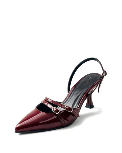 Alohas Purple 75Mm Leather Heeled Pumps