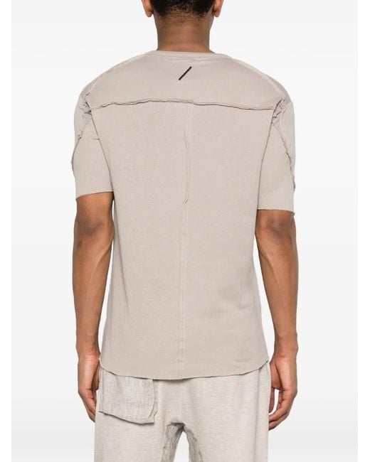 Thom Krom White T-Shirt À Bords Francs for men