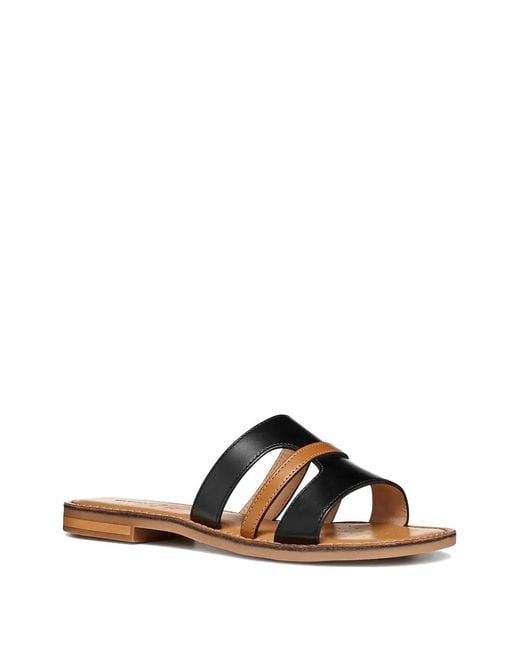 Geox Brown Maddalusia C Multi-Strap Flip-Flops