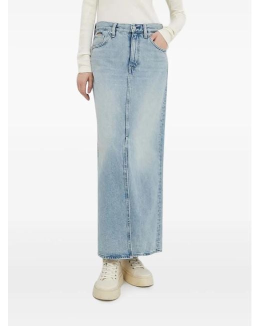 G-Star Denim Maxi-Jurk Met Vijf Zakken in het Blue