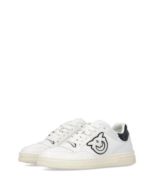 Pinko White Gem Sneakers