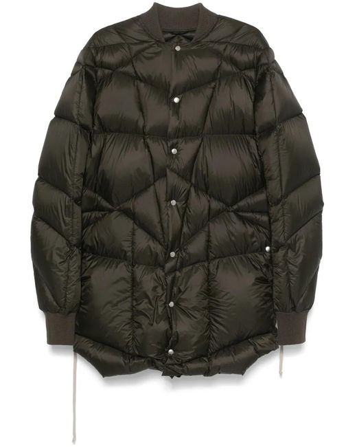 Rick Owens Gray Recycled Polyamide Down Liner Coat for men