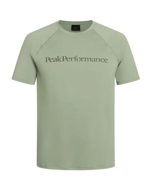 Peak Performance Green Raglan-Sleeve T-Shirt for men