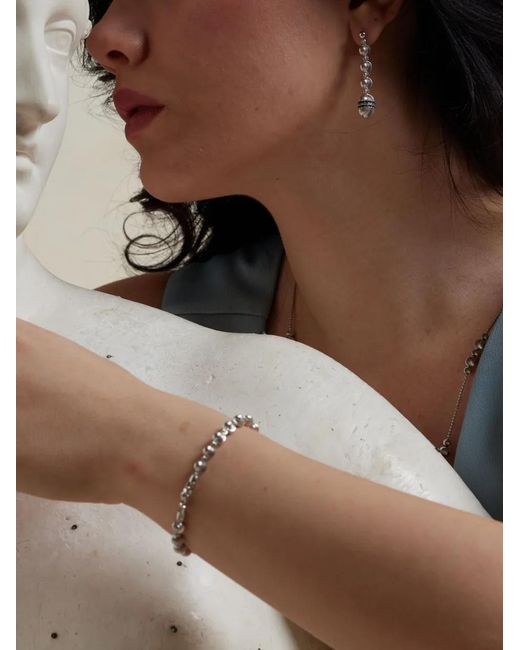 Officina Bernardi White 18Kt Empire Sapphire Earrings
