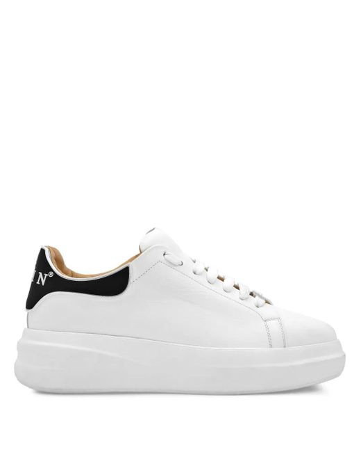 Philipp Plein ローカット レザースニーカー White
