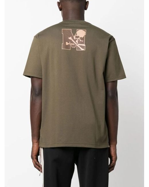 MASTERMIND WORLD Green Logo-Print T-Shirt for men