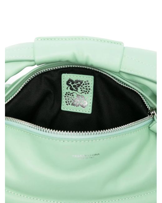 FEDERICO CINA Green Mini Tortellino Tote Bag mit Knoten