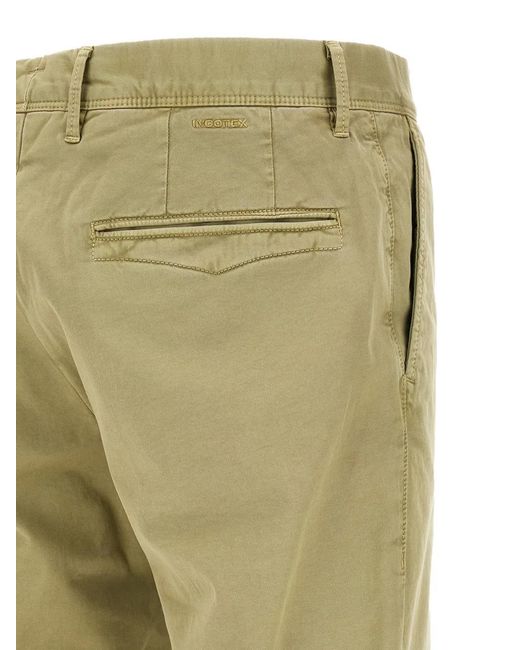 Incotex Green Straight-Leg Trousers for men