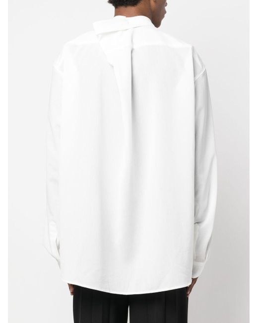 Yuiki Shimoji White Lady-print Shirt Jacket for men