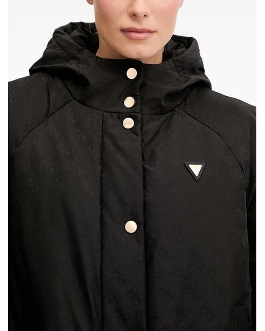 Guess Black 4G Hooded Jacket