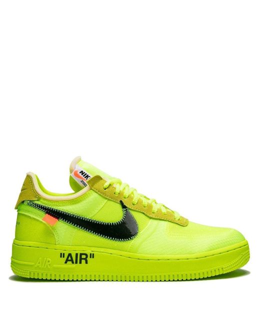 NIKE X OFF-WHITE The 10: Air Force 1 Low 'off-white Volt' Shoes in Yellow  for Men | Lyst Australia