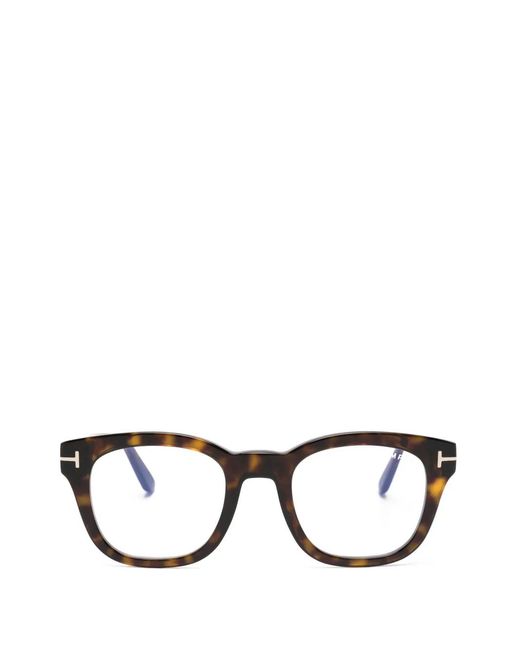 Tom Ford Black Brille Mit Eckigem Gestell