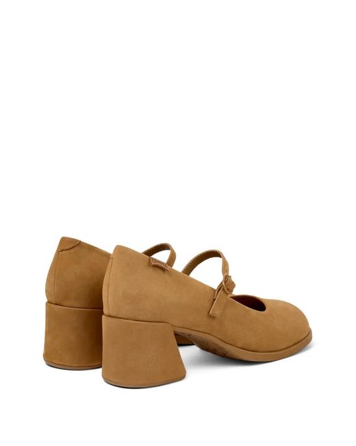 Camper Natural Kora Buckle Pumps