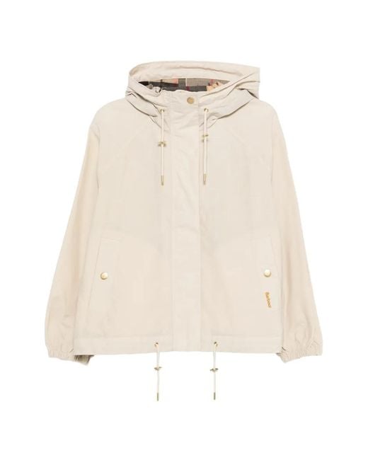 Barbour Natural Zip-Up Hooded Jacket