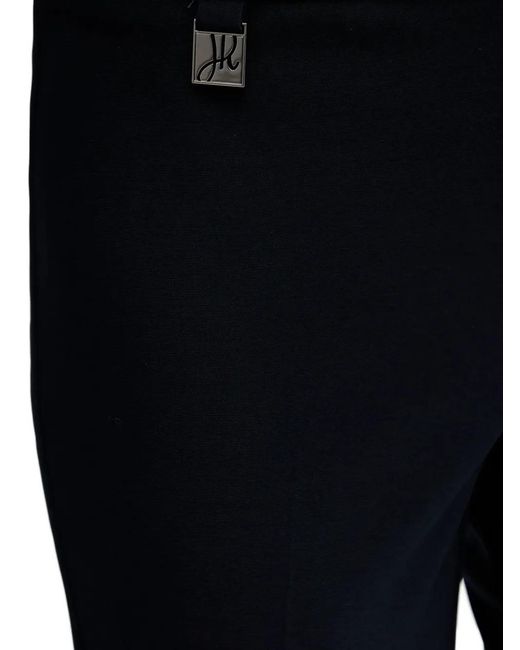 Joseph Ribkoff Black Logo-Plaque Trousers