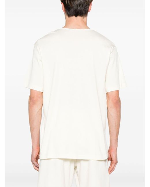 Lemaire T-Shirt mit rundem Ausschnitt in White für Herren