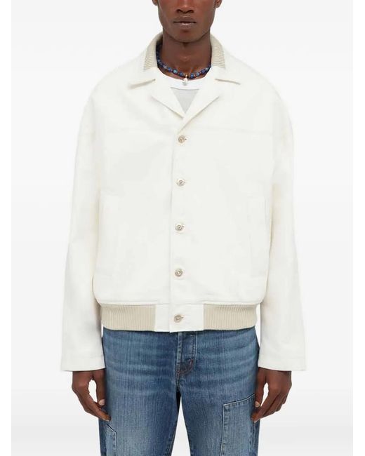 Wales Bonner Study Denim Jack in het White