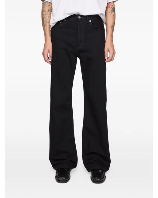 Acne Black Regular Fit Jeans for men