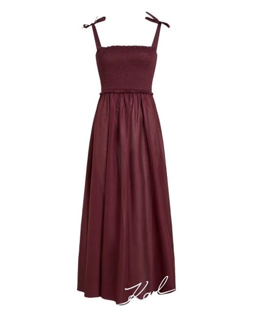 Robe De Plage À Fronces Karl Lagerfeld en coloris Purple