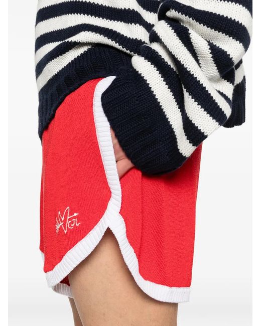 Charles Jeffrey Red Logo-Detail Shorts