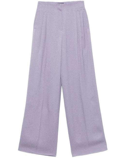 Emporio Armani プリーツ パンツ Purple
