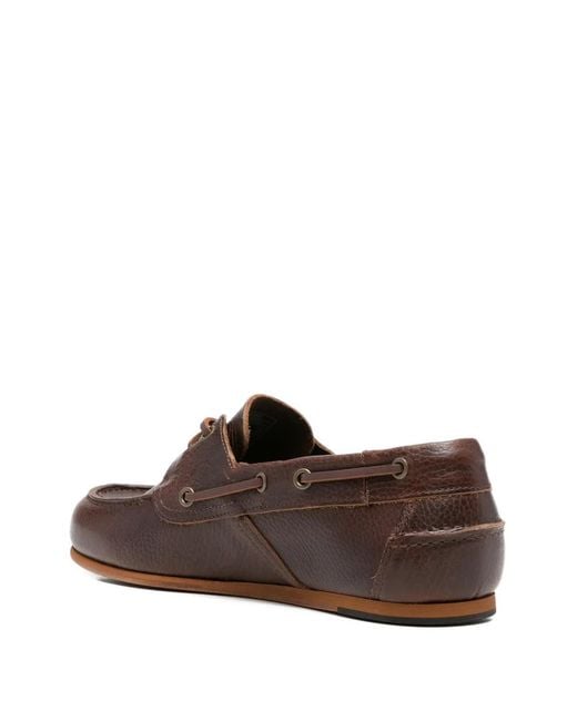 Sebago Brown Owen Tie Boat Shoes for men