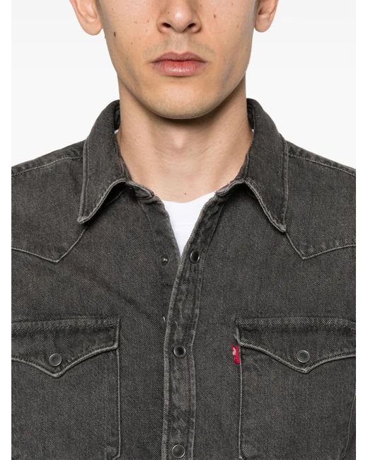 Levi's Gray Barstow Western Shirt for men