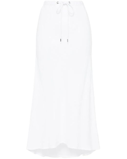 James Perse Linnen Midi-Rok in het White