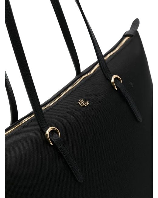 Ralph Lauren Black Medium Keaton Tote Bag