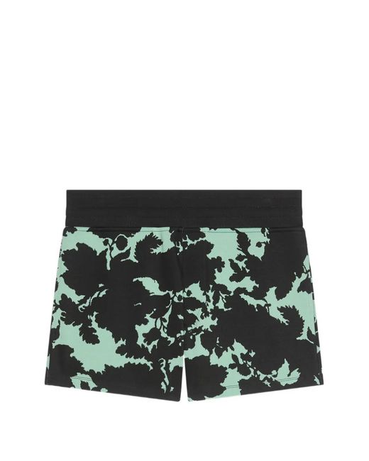 Dries Van Noten Black Ribbed Jacquard Shorts for men