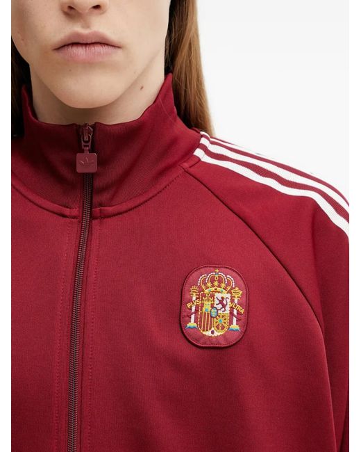 Adidas Red Veste Zippée Spain Originals À Logo Brodé for men
