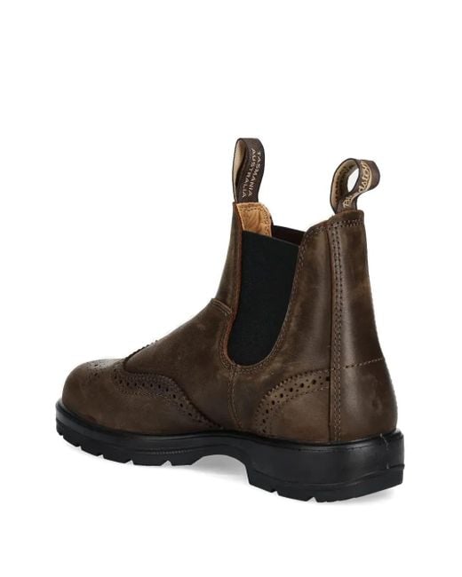Blundstone Brown Brogue Chelsea Boots for men