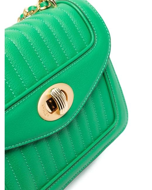 Delage Green Mini Ginette Shoulder Bag