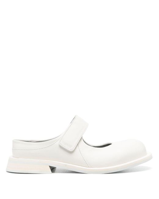 Sunnei White Form Marg Sabot Shoes