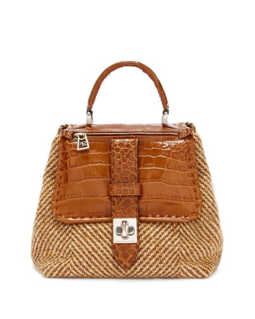 Sac Cabas Liza À Motif De Chevrons Ermanno Scervino en coloris Brown