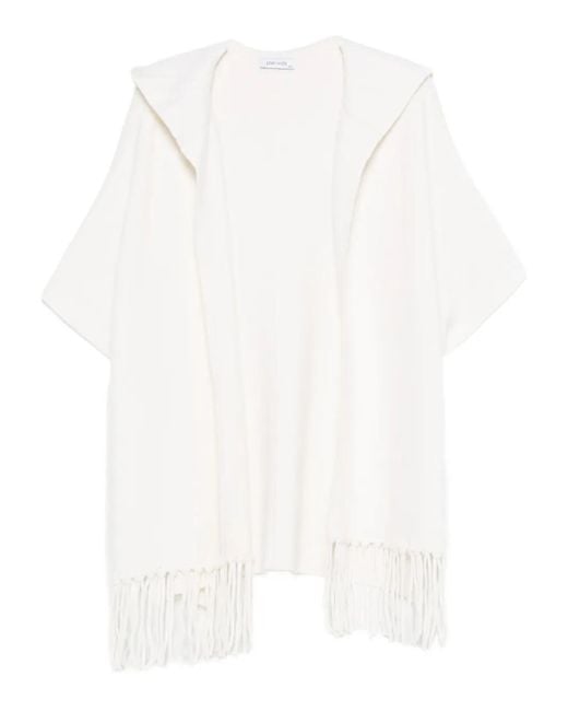 Philo-Sofie Cashmere White Fringed Jacket
