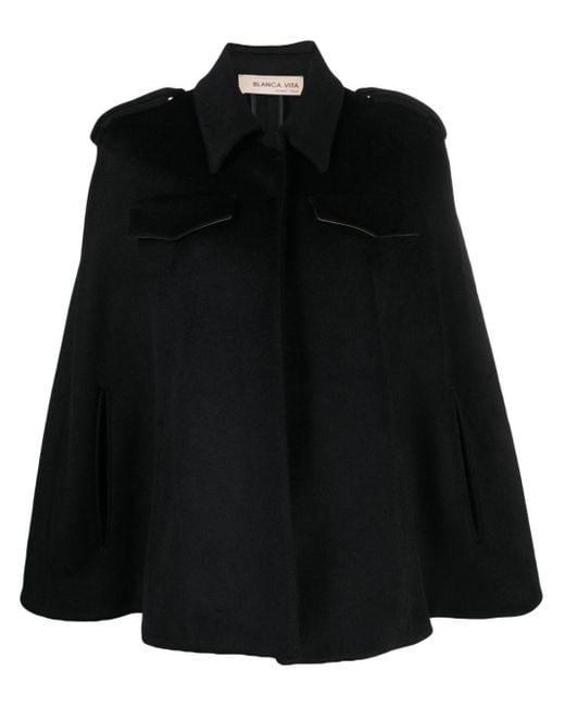 Cape style clearance coat with sleeves
