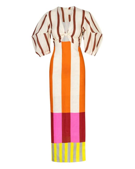 Cala De La Cruz White Gaia Maxi Dress