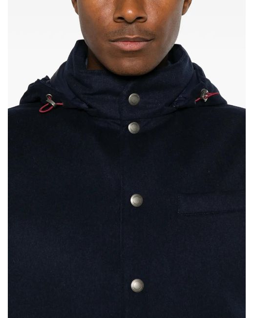 Chaleco Con Capucha Brunello Cucinelli de hombre de color Blue
