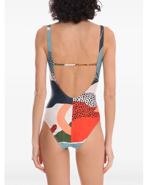 Lygia & Nanny Red Maisa Printed Swimsuit