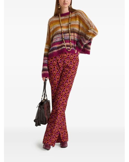 Maliparmi Red Printed Trousers