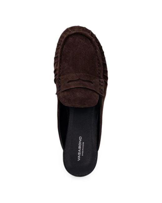 Vagabond Brown Aleya Suede Mules