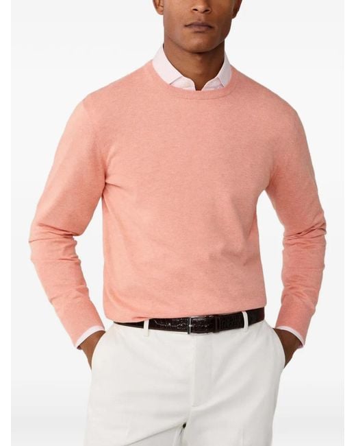 Hackett Pink Crew-Neck Sweater for men