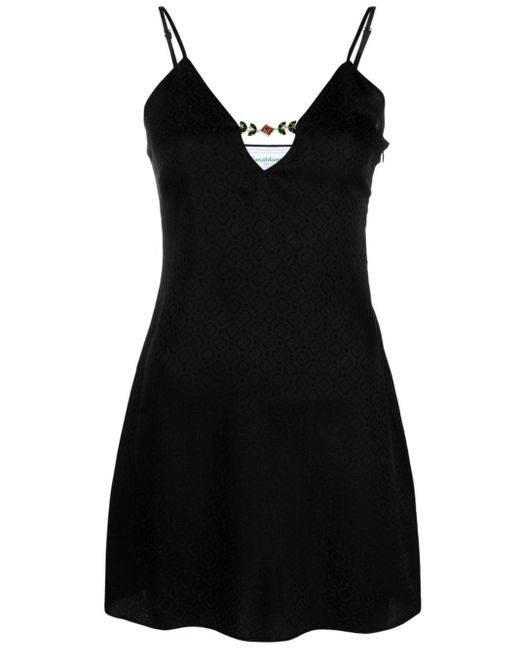 Casablancabrand Mini-jurk Met Jacquard in het Black