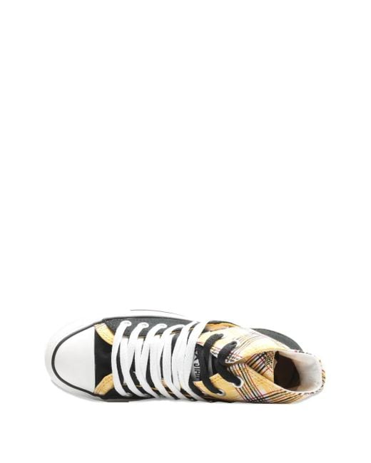 Converse Metallic Plaid-Panel Sneakers