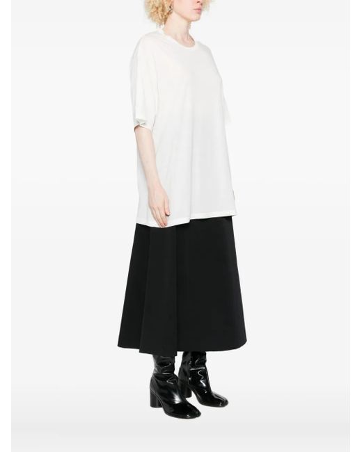 Yohji Yamamoto White Short-Sleeve Crew-Neck T-Shirt