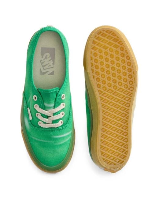 Vans Green Authentic Lace-Up Sneakers